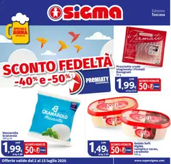 Anteprima dell'opuscolo SIGMA volantino Toscana dal negozio SIGMA valido da 02/07/2026