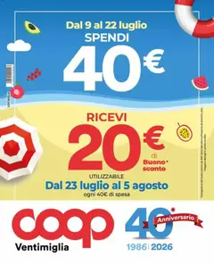 Anteprima dell'opuscolo COOP volantino Ventimiglia dal negozio COOP valido da 09/07/2026