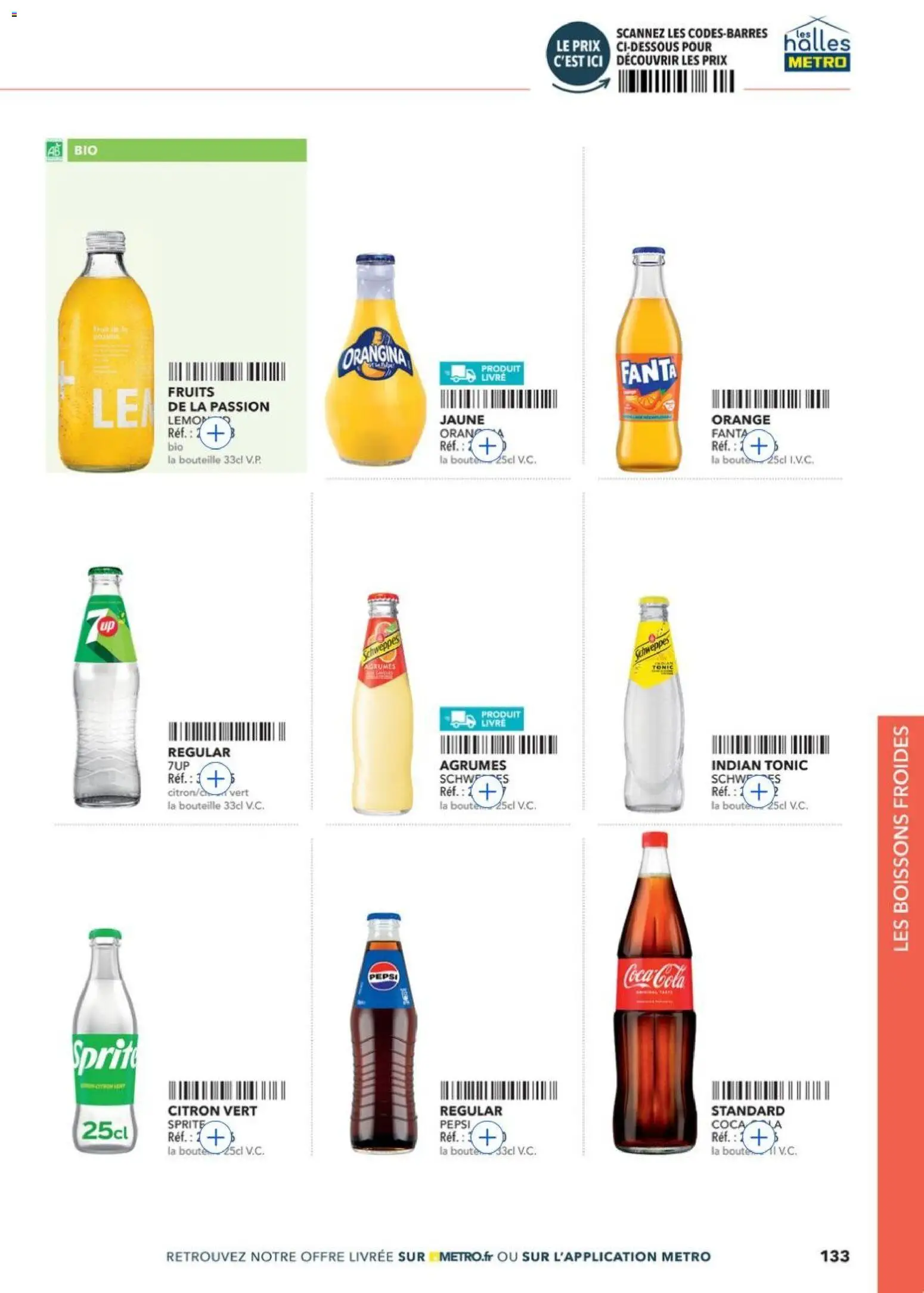 Prévisualisation de METRO - Guide Italie du magasin METRO formulaire valide 28/05/2026 - Orange, Livre, Fruits, Citron, Coca, Fanta, Sprite, Tonic