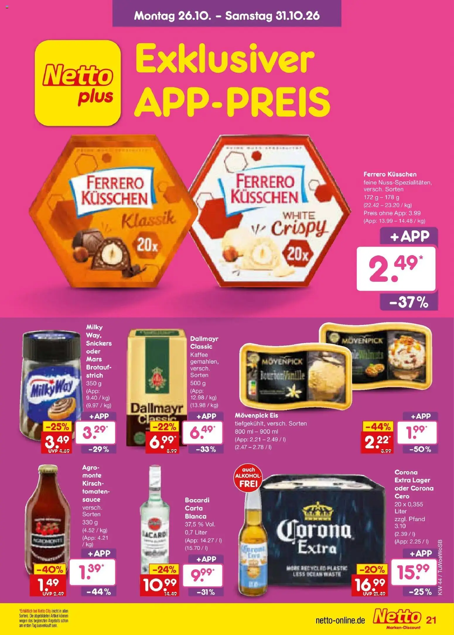 Vorschau von dem Prospekt des Geschäftes Netto Marken-Discount, gültig ab dem 26.10.2026
