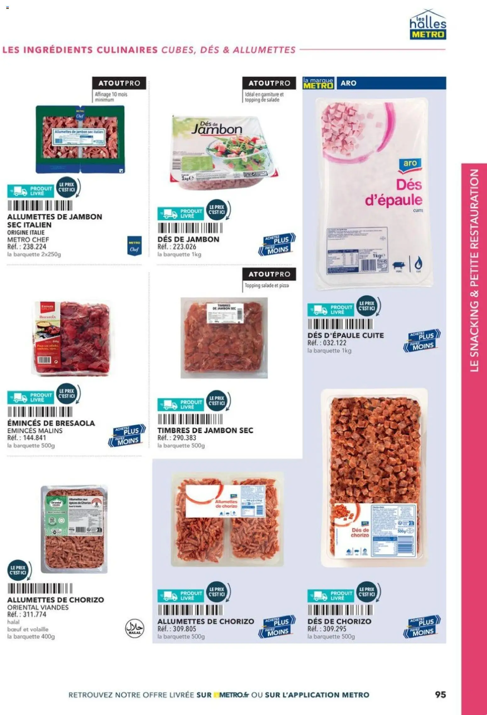 Prévisualisation de Boulangers Pâtissiers du magasin METRO formulaire valide 30/04/2026 - Pizza, Livre, Salade, Bresaola, Jambon, Volaille, Ingrédients, Allumettes