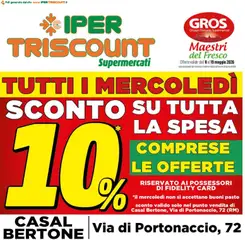 Anteprima dell'opuscolo Ipertriscount volantino Casal Bertone dal negozio Ipertriscount valido da 08/05/2026