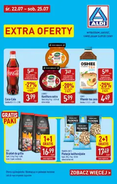 Pogląd gazetki "Aldi gazetka - Extra oferty" ze sklepu Aldi ważnej od 22.07.2026
