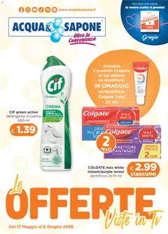 Anteprima dell'opuscolo Acqua e Sapone volantino dal negozio Acqua e Sapone valido da 17/05/2026