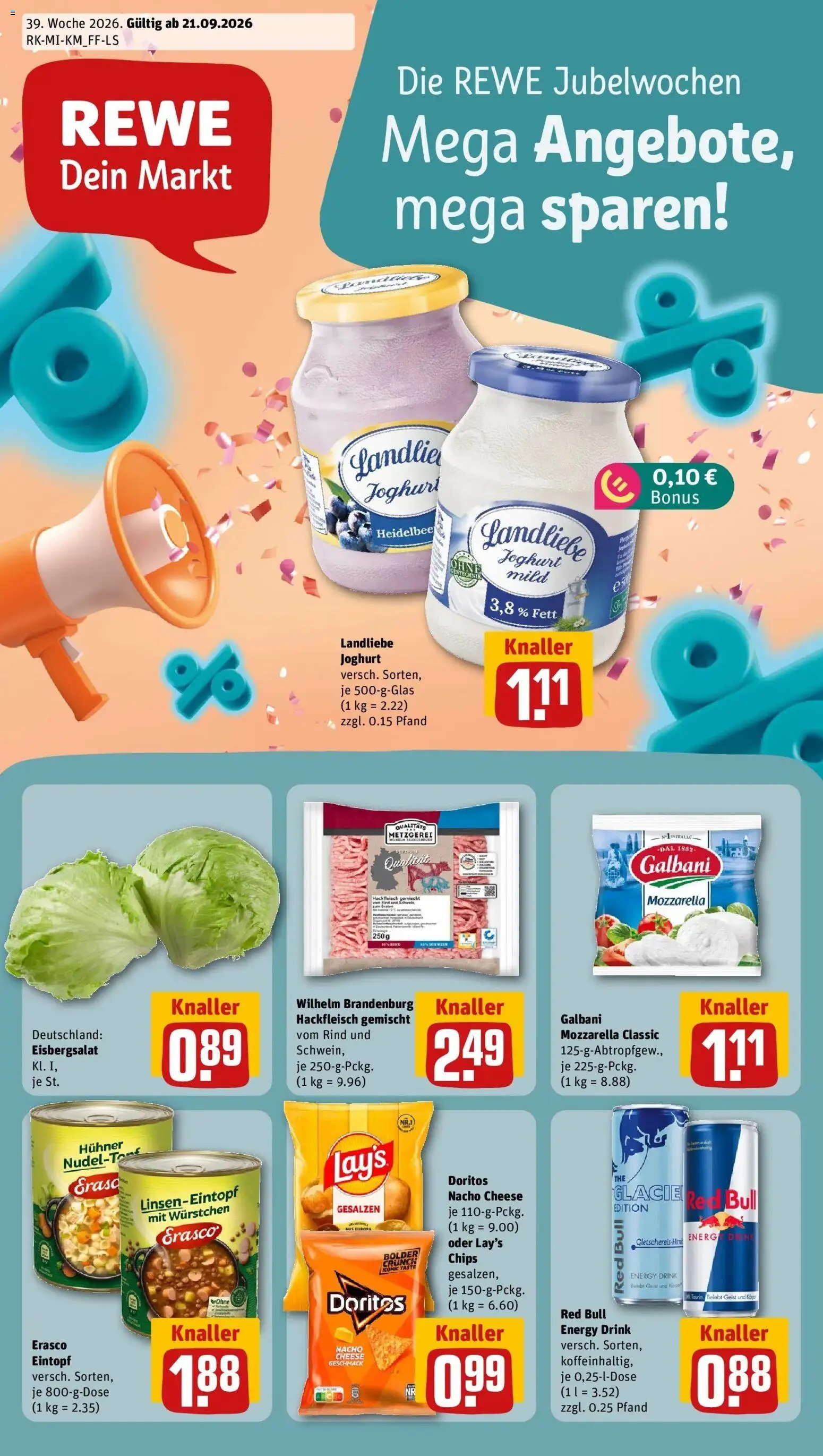 Vorschau von dem Prospekt des Geschäftes Rewe, gültig ab dem 21.09.2026