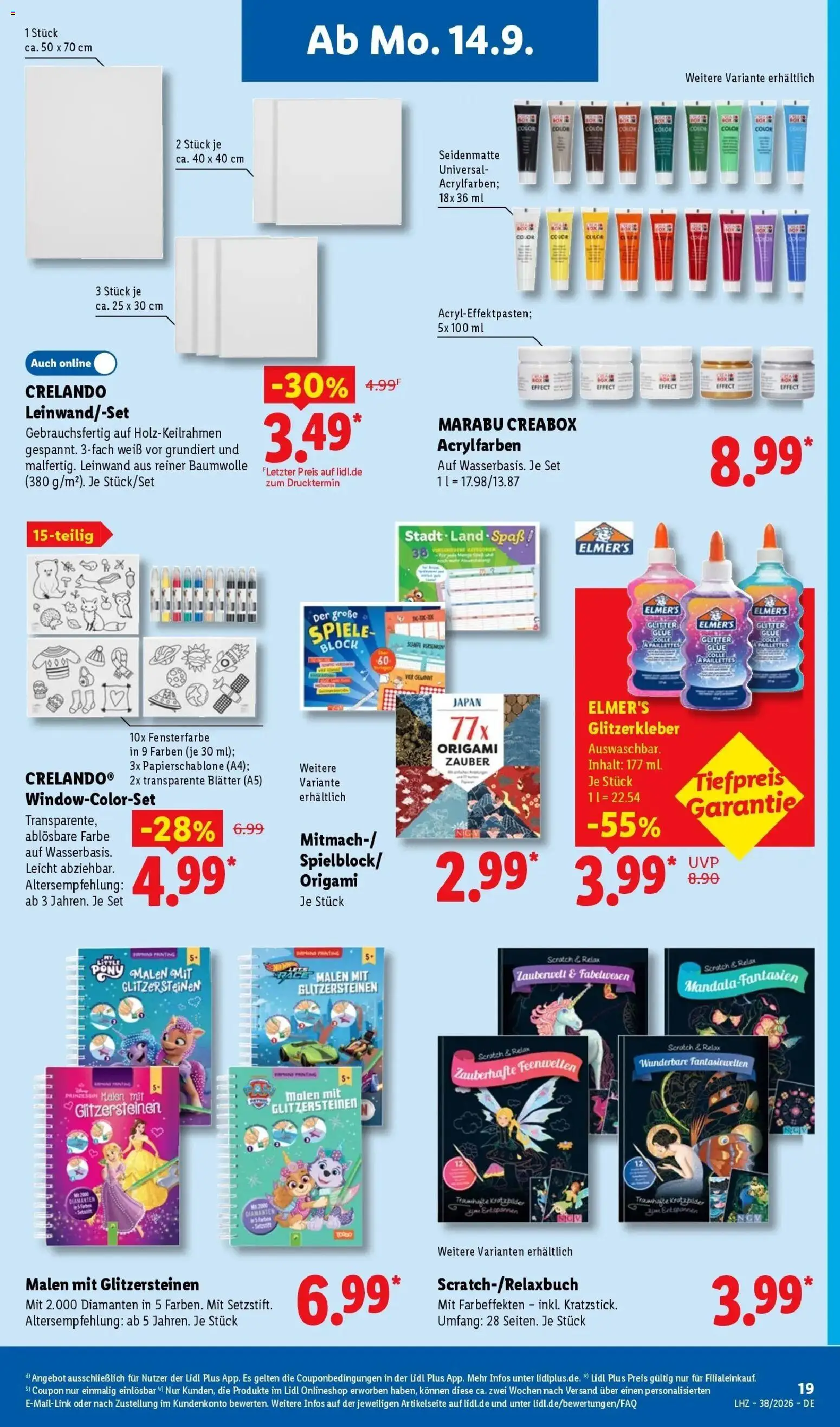 Vorschau von dem Prospekt des Geschäftes Lidl, gültig ab dem 14.09.2026