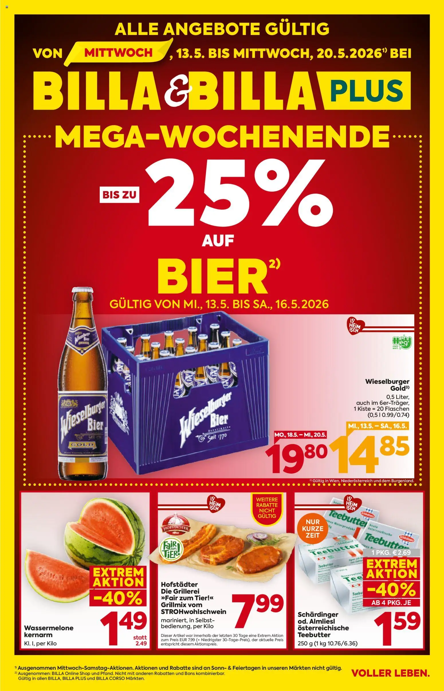 Vorschau der Angebote: Billa Billa Flugblatt - Niederösterreich gültig ab 13.05.2026