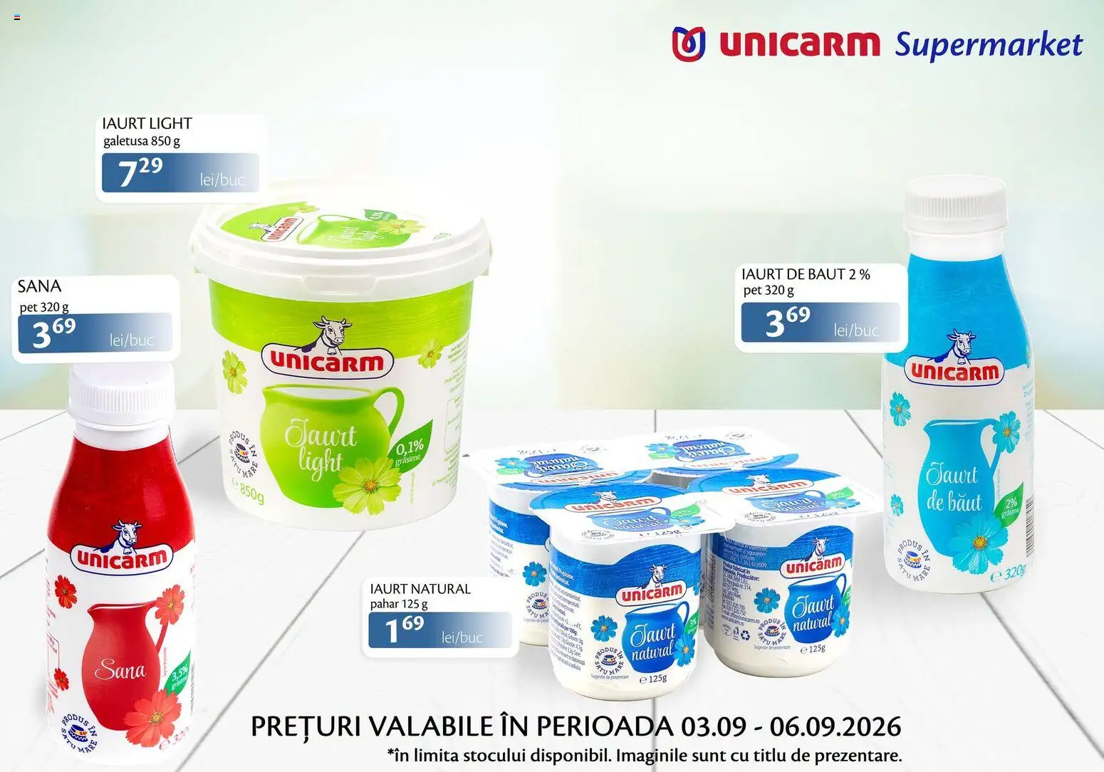 Previzualizarea de cataloage: Unicarm Unicarm Catalog Produse lactate valabil de la 03.09.2026