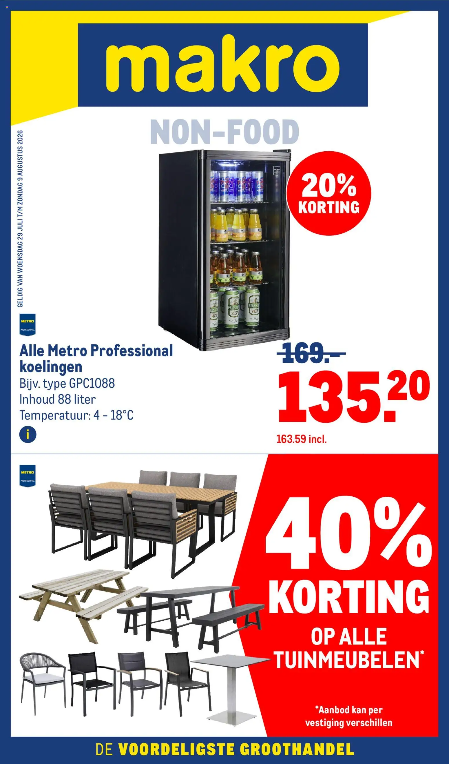 Voorbeeld van Makro folder - Non food van winkel Makro geldig vanaf 29-07-2026 - Tuinmeubelen, Kan