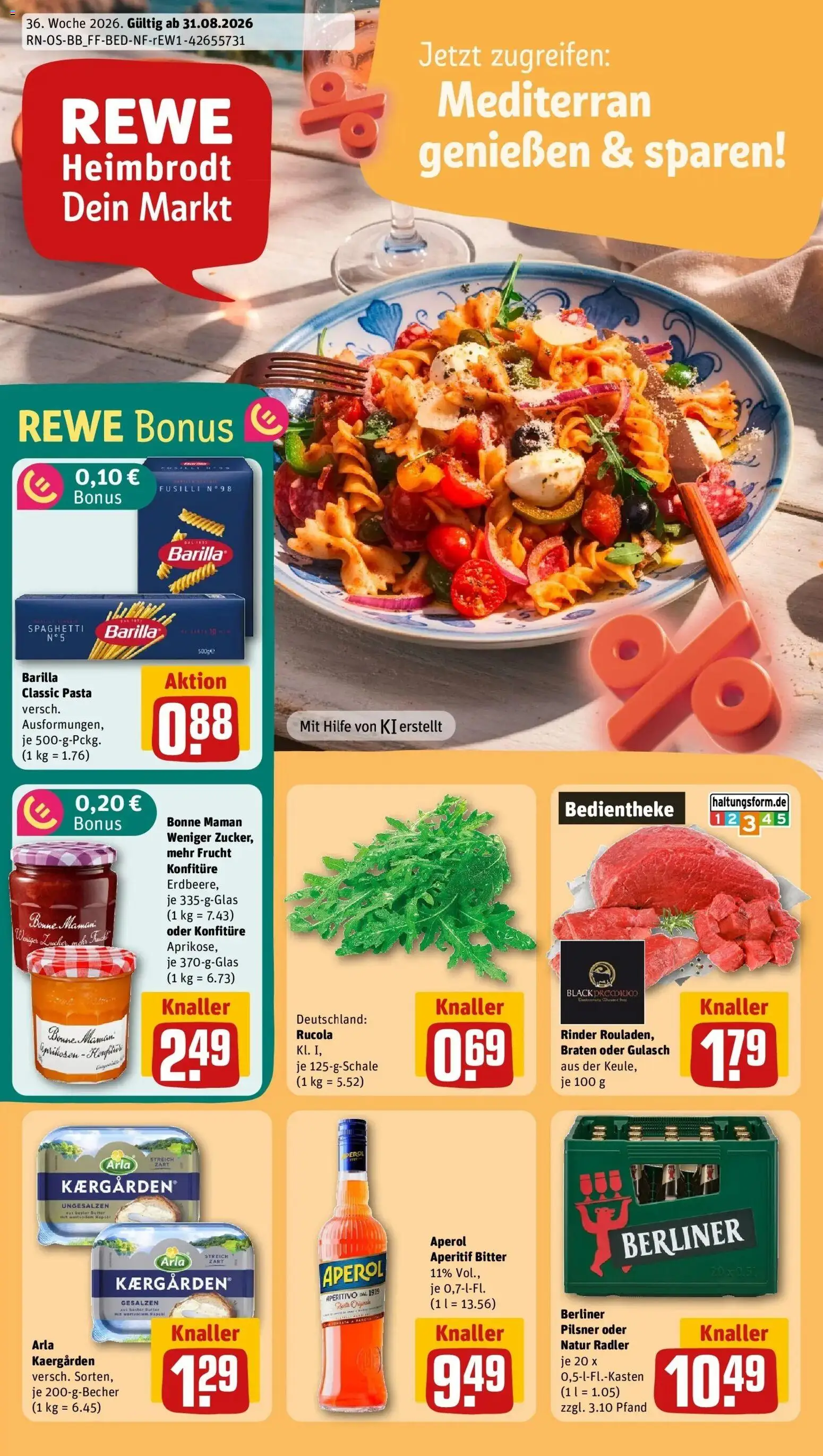 Vorschau von dem Prospekt des Geschäftes Rewe, gültig ab dem 31.08.2026