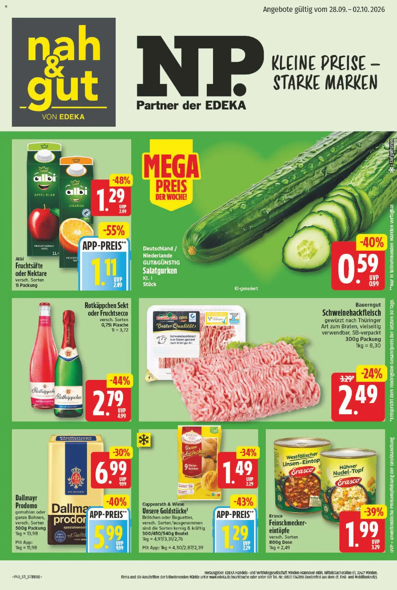 Vorschau von dem Prospekt des Geschäftes NP Discount, gültig ab dem 28.09.2026