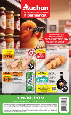 Auchan - Auchan akciós újság megtekintése, amely érvényes 2026.08.27.-től