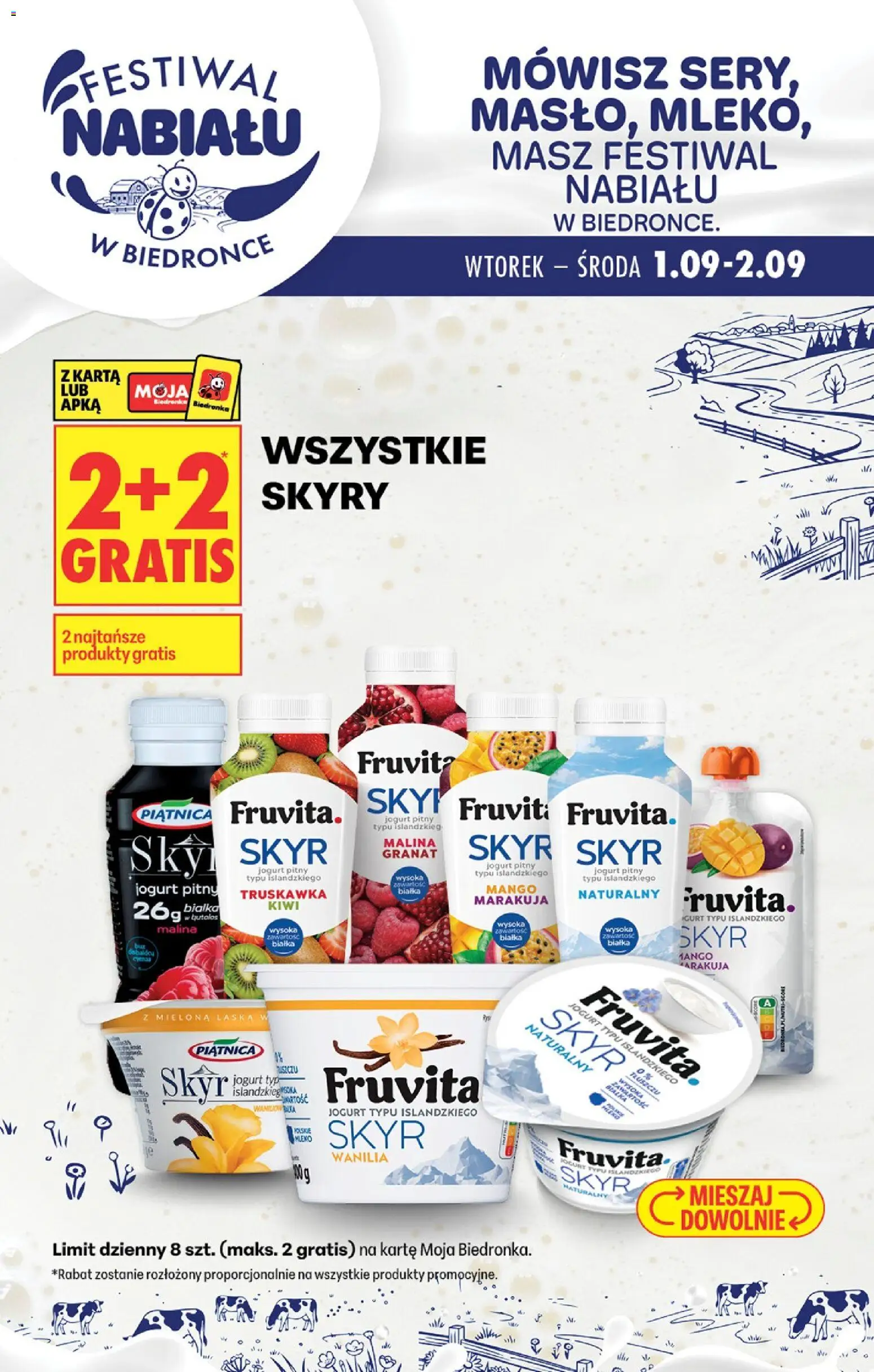 Pogląd gazetki "Biedronka gazetka - Festiwal nabiału" ze sklepu Biedronka ważnej od 04.09.2026