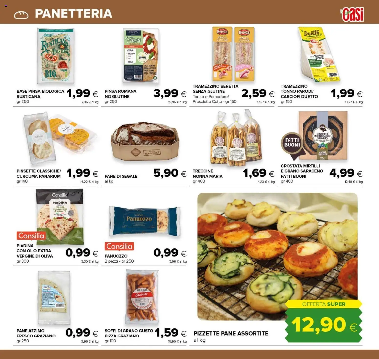 Anteprima dell'opuscolo Oasi volantino Zagarolo dal negozio Oasi valido da 22/10/2026 - Pizza, Senza glutine, Pane, Vegan, Carciofi, Olio, Mirtilli, Prosciutto
