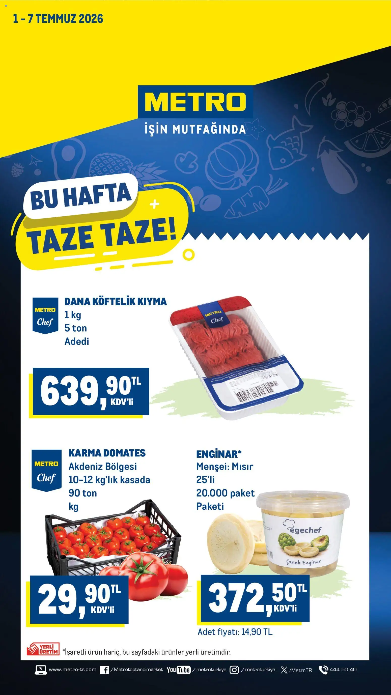 Metro Metro Katalog 01.07.2026 - Broşürünün önizlemesi