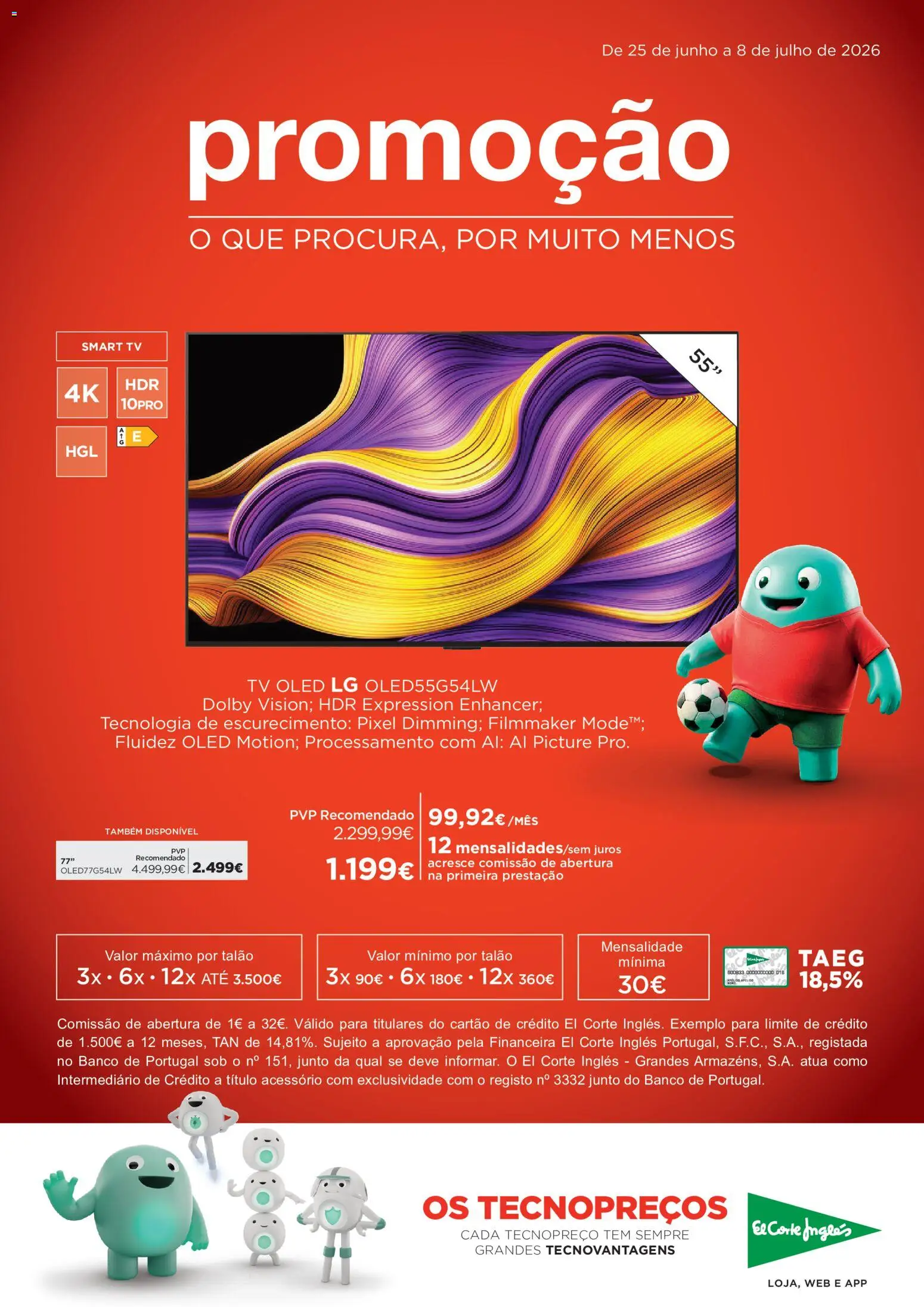 Pré-visualização do folheto da loja El Corte Ingles válida a partir de 25/06/2026 - Banco