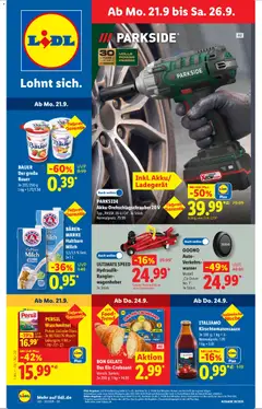 Vorschau von dem Prospekt des Geschäftes Lidl, gültig ab dem 21.09.2026