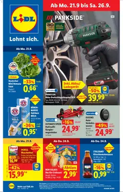 Vorschau von dem Prospekt des Geschäftes Lidl, gültig ab dem 21.09.2026