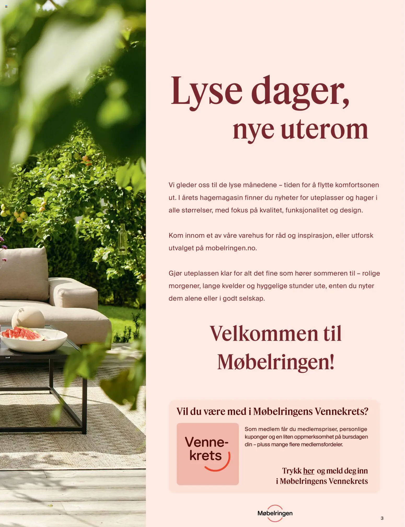 Forhåndsvis Møbelringen Årets hagemøbler fra butikk Møbelringen gyldig fra 10/03/2026