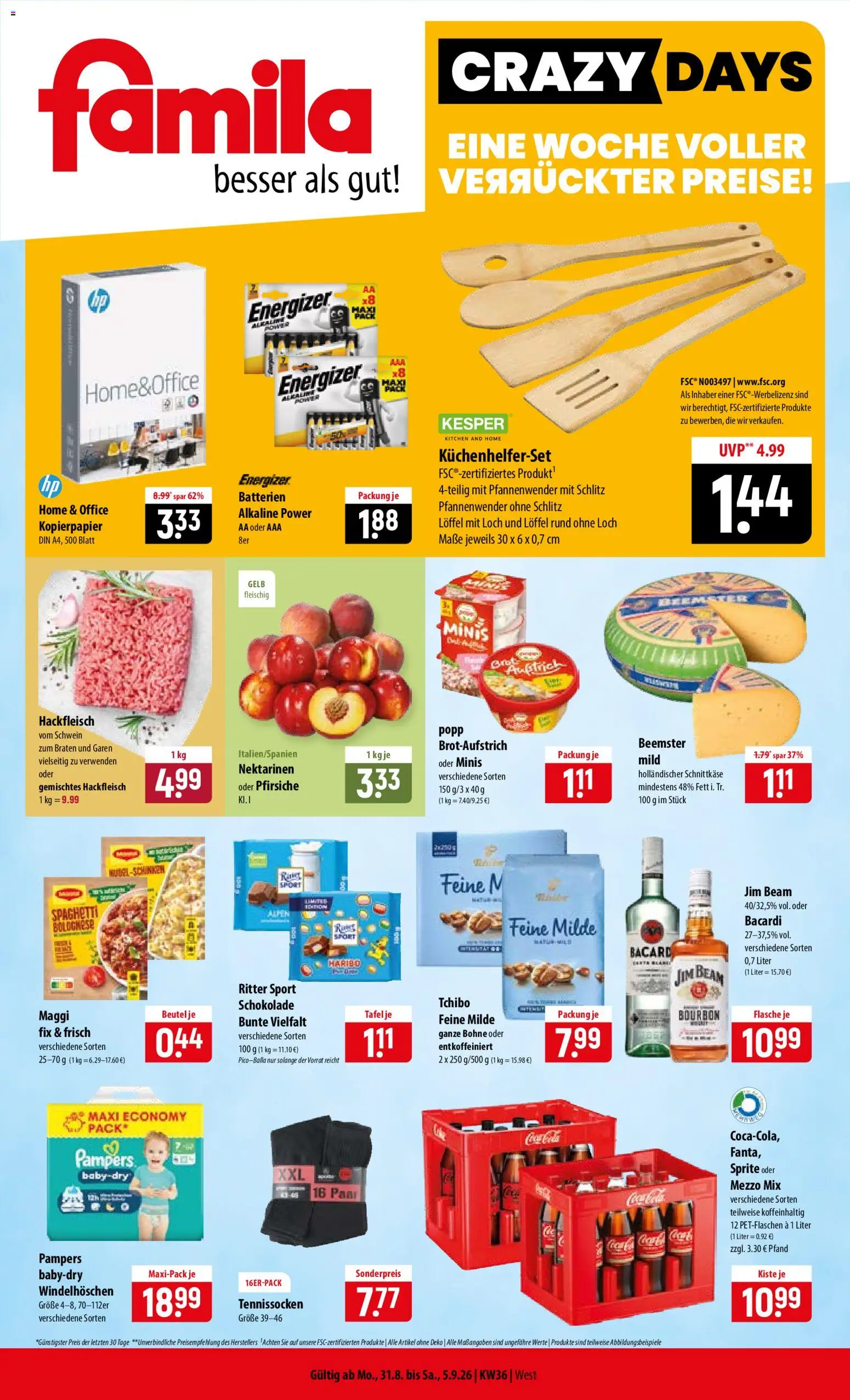 Vorschau von dem Prospekt des Geschäftes Famila, gültig ab dem 31.08.2026