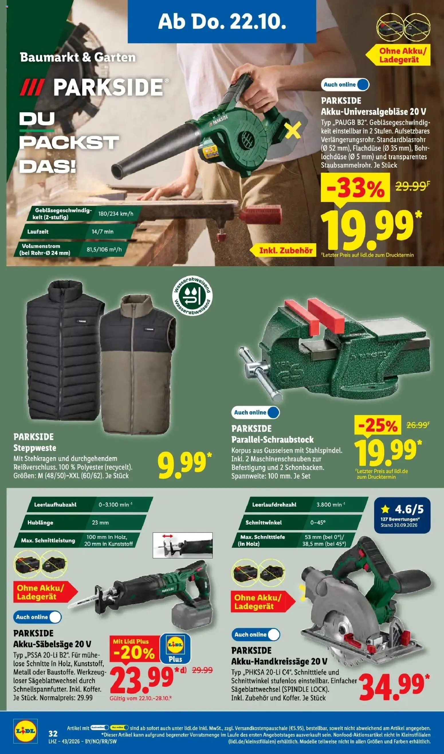 Vorschau von dem Prospekt des Geschäftes Lidl, gültig ab dem 19.10.2026