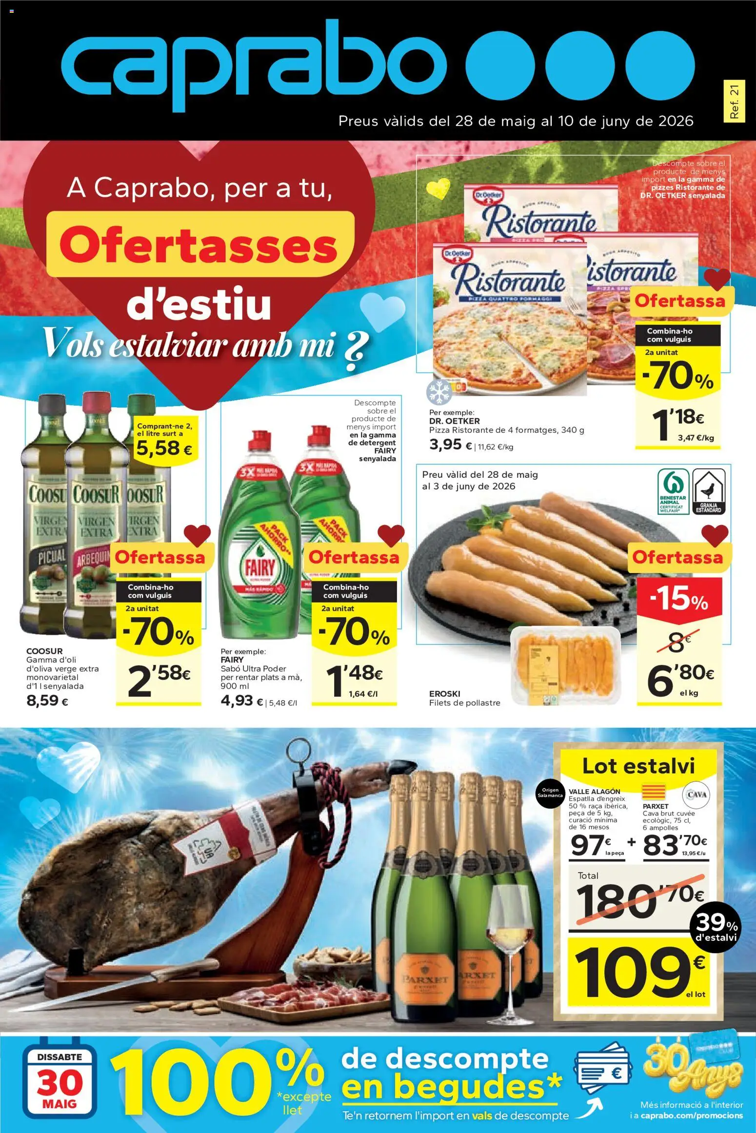 Vista previa del folleto de la tienda Caprabo válido desde el 28/05/2026 - Pizza