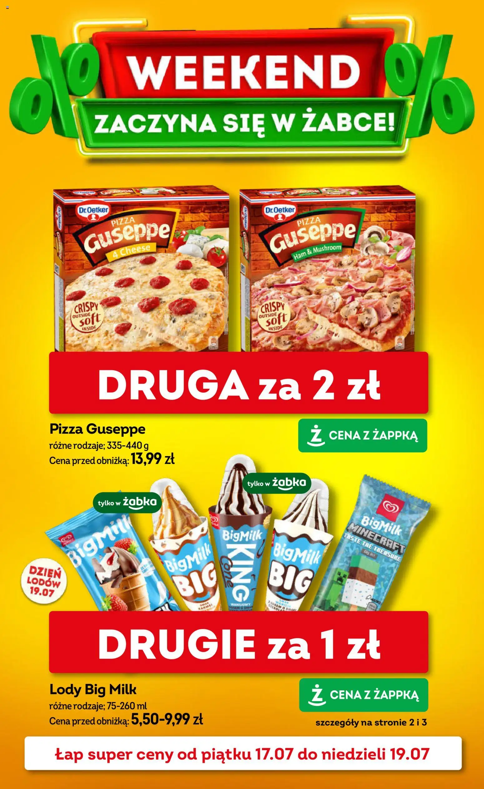 Pogląd gazetki "Żabka gazetka - Weekendowe promocje" ze sklepu Żabka ważnej od 17.07.2026