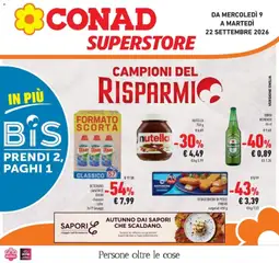 Anteprima dell'opuscolo Conad volantino S.Ilario dal negozio Conad valido da 09/09/2026