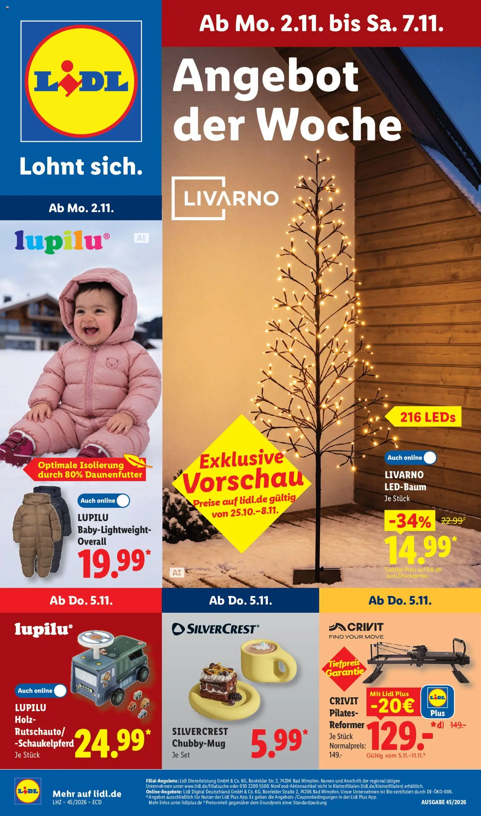 Vorschau von dem Prospekt des Geschäftes Lidl, gültig ab dem 02.11.2026 - Bad, Overall