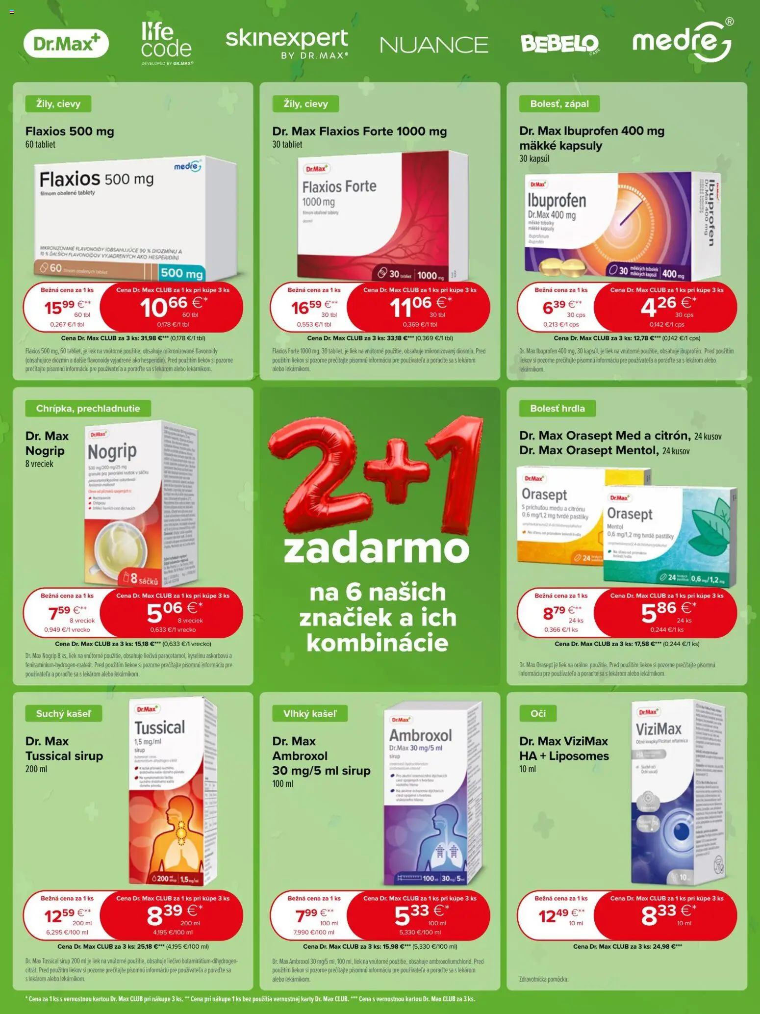 Náhľad Dr. Max letáku platného od 01.10.2026 - Med, Tablet, Sirup, Granule