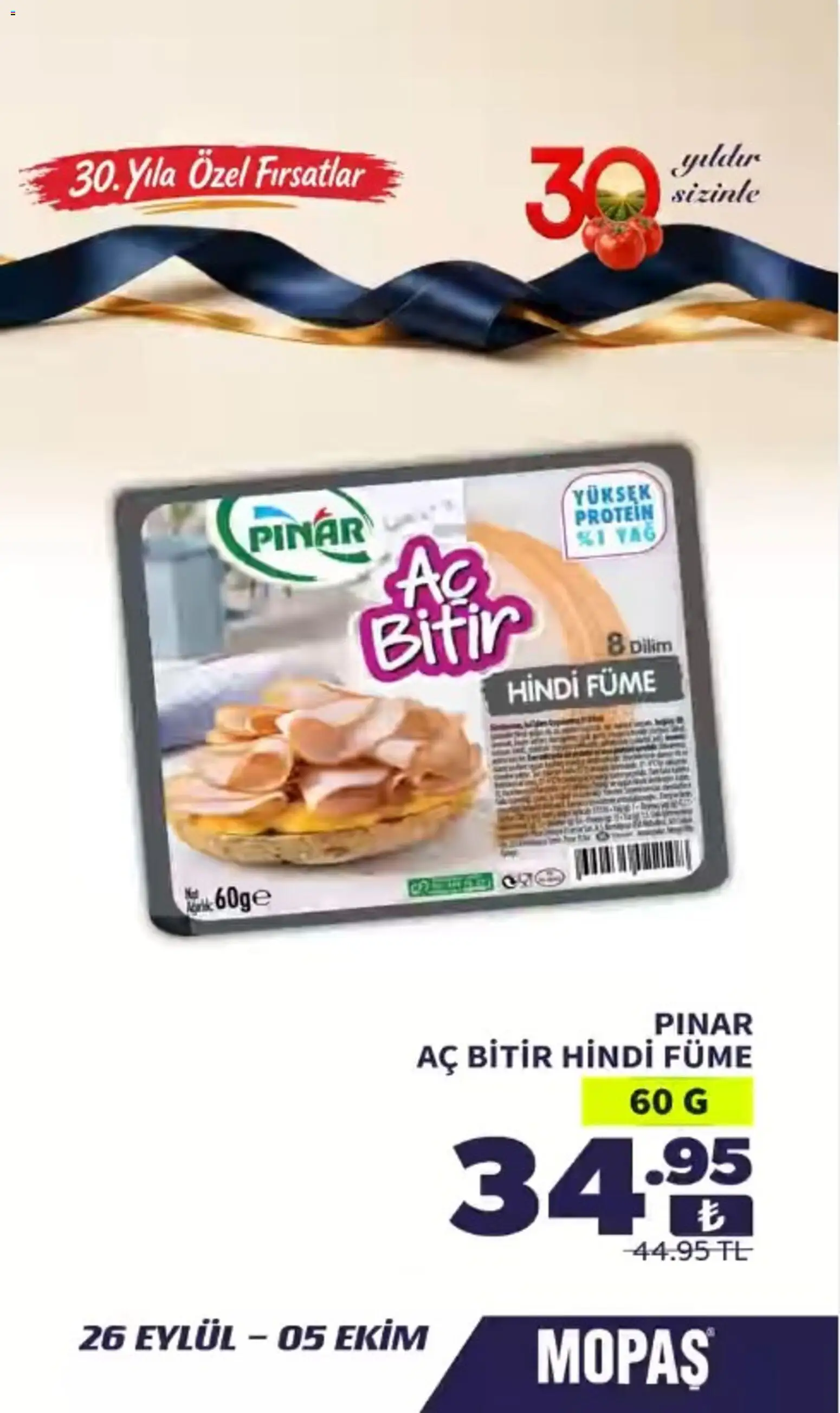 Mopaş Mopaş Katalog 26.09.2026 - Broşürünün önizlemesi - Yağ, Hindi füme