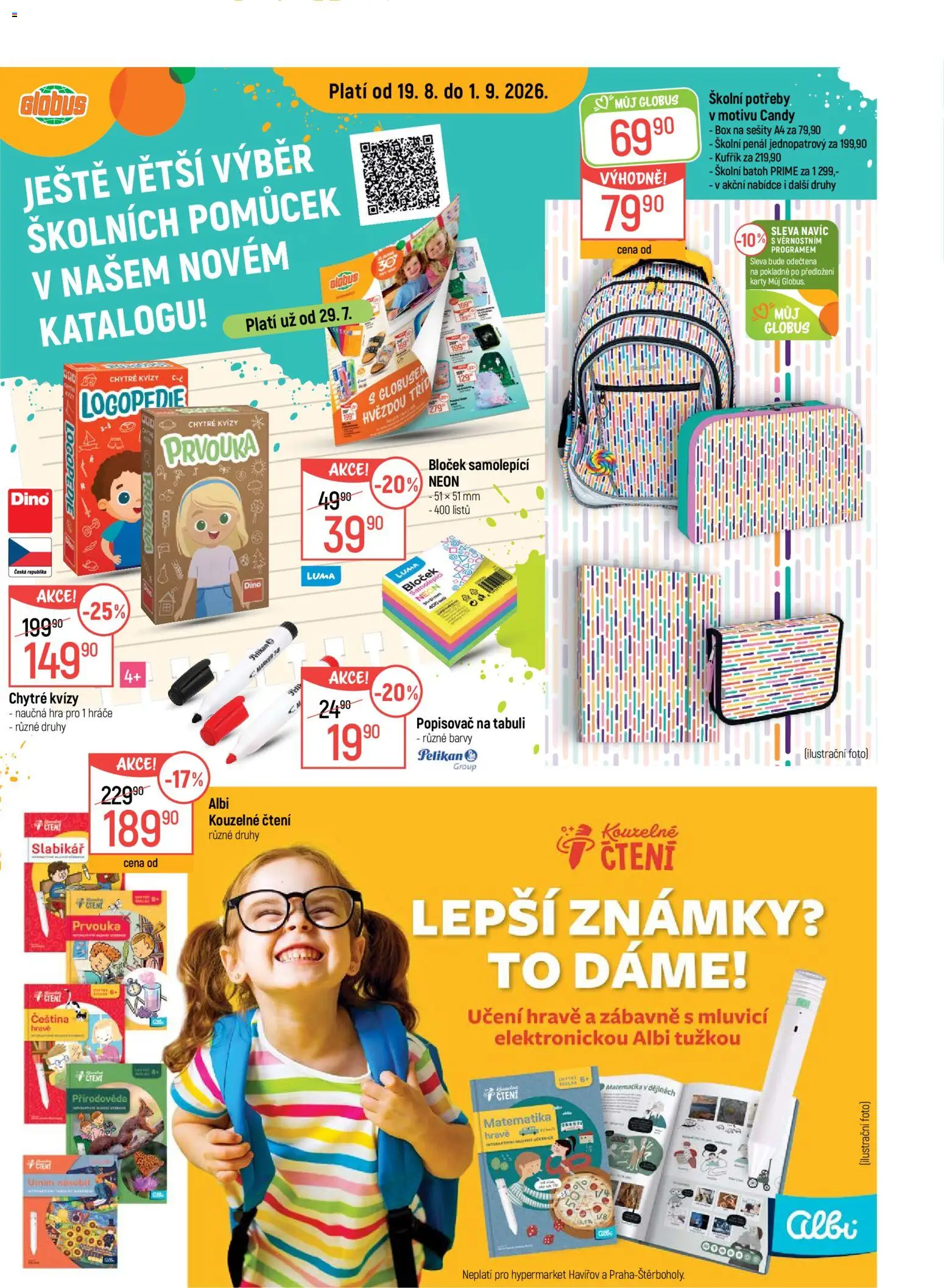 Náhled nabídky: Globus Globus leták - Zpátky do školy platný od 19.08.2026