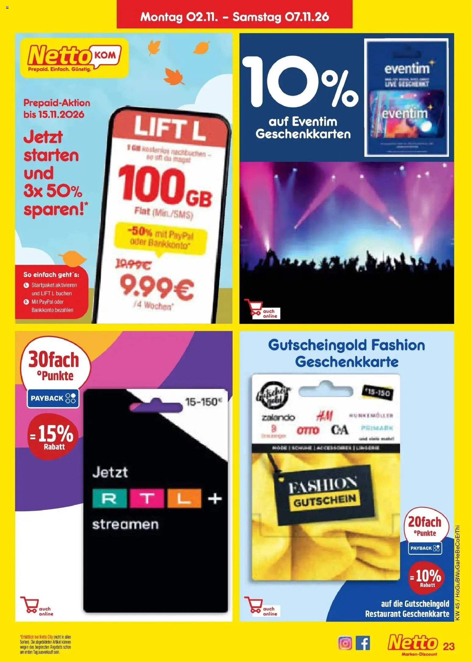 Vorschau von dem Prospekt des Geschäftes Netto Marken-Discount, gültig ab dem 02.11.2026
