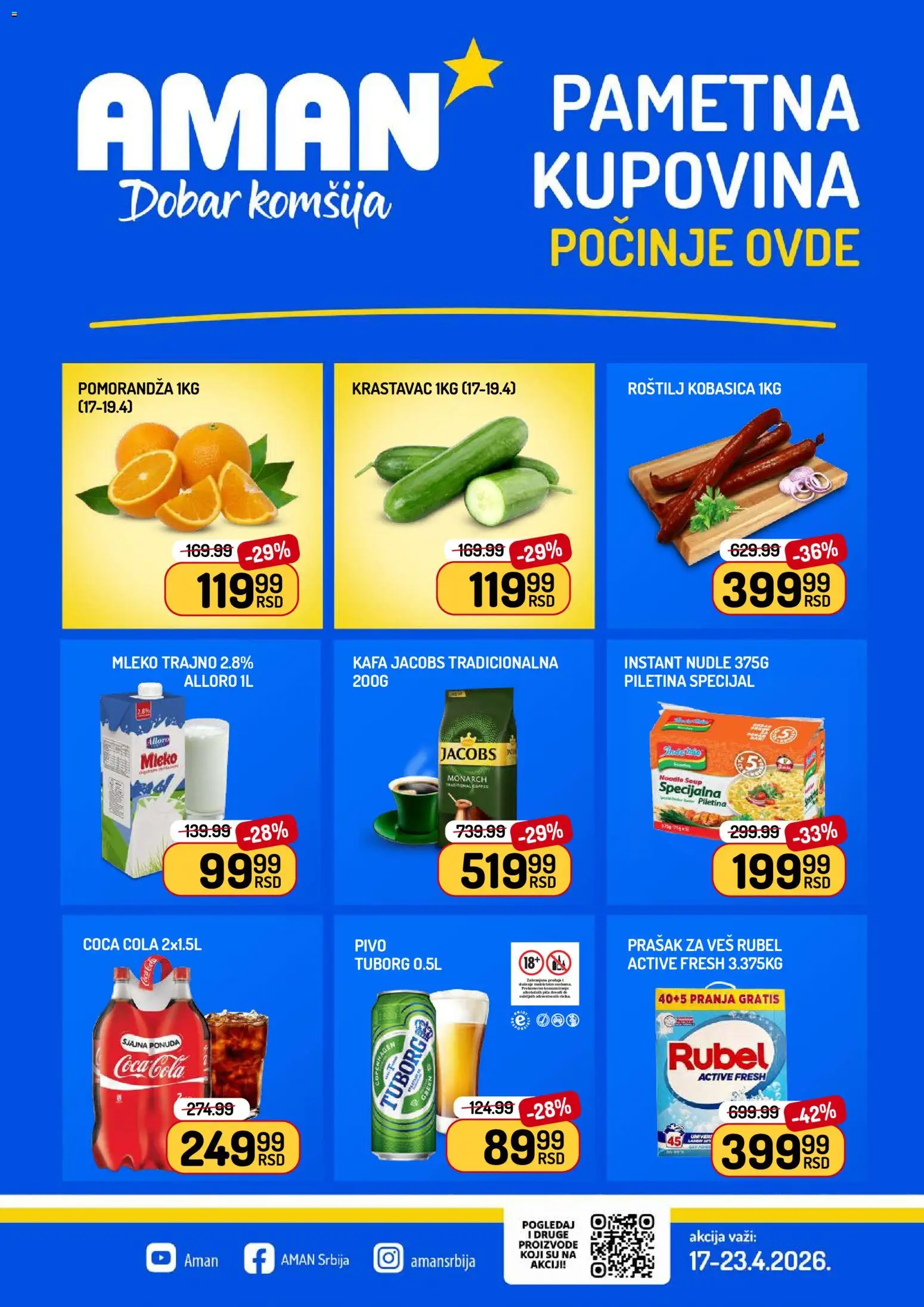 Pregled Aman kataloga - važi od 17.04.2026