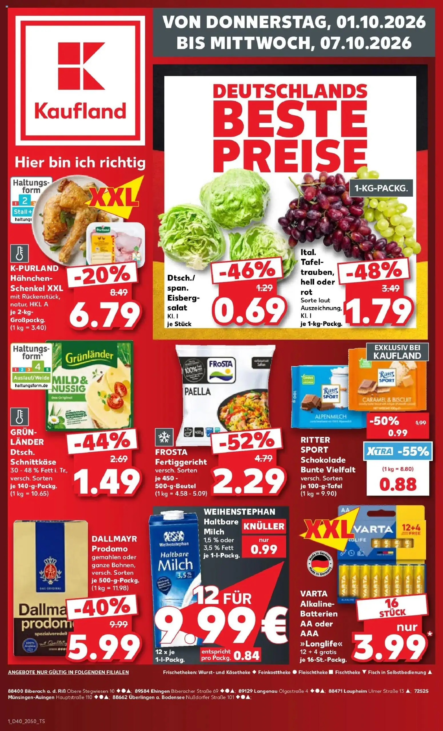 Vorschau von dem Prospekt des Geschäftes Kaufland, gültig ab dem 01.10.2026