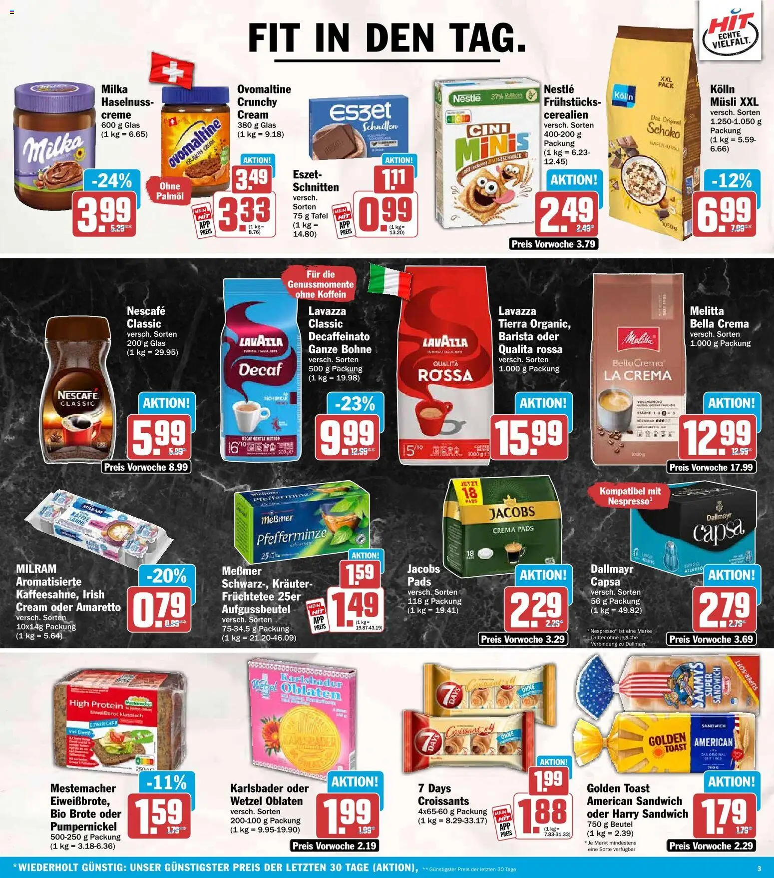 Vorschau von dem Prospekt des Geschäftes HIT, gültig ab dem 12.10.2026 - Croissant, Dallmayr, Ovomaltine, Nescafe, Messmer, Früchtetee, Milram, Kolln