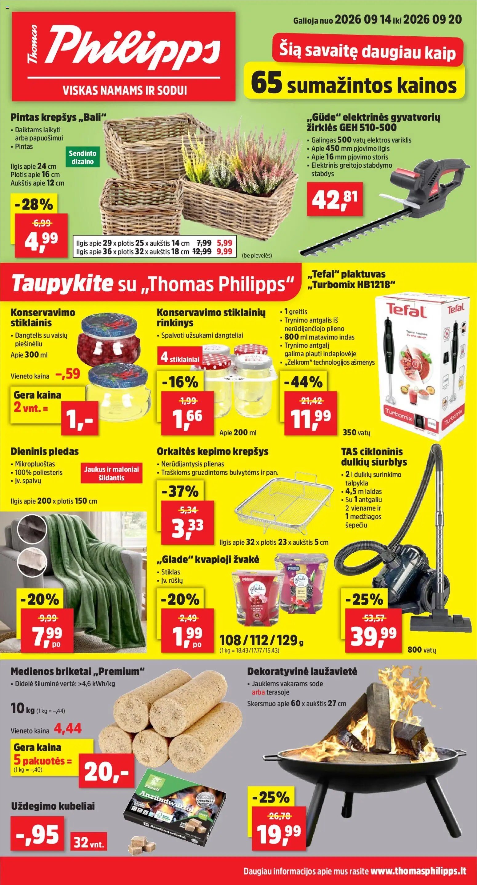 Thomas Philipps parduotuvės leidinio Thomas Philipps leidinys galiojančio nuo 2026.09.14 peržiūra