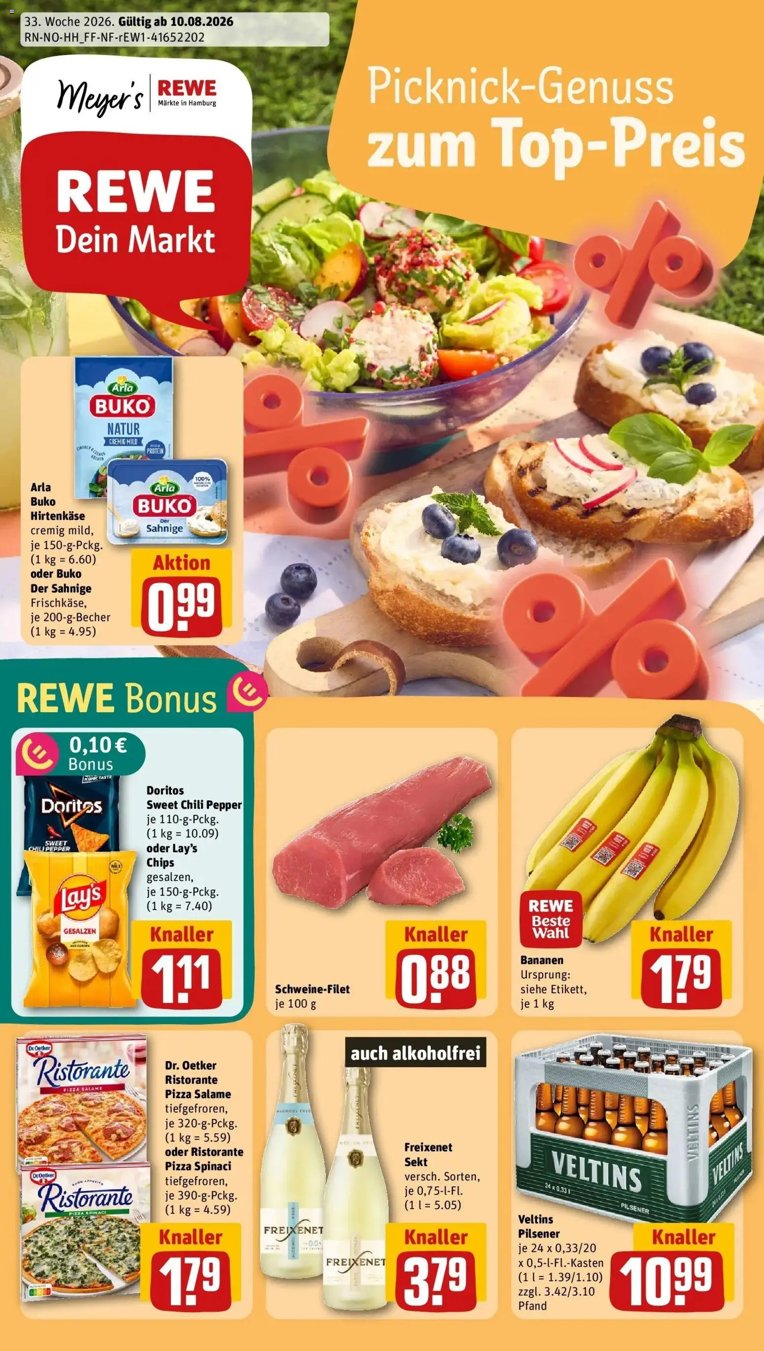 Vorschau von dem Prospekt des Geschäftes Rewe, gültig ab dem 10.08.2026