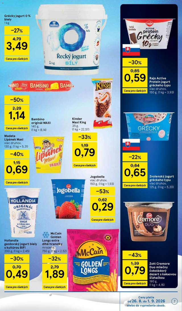 Nový Tesco leták od 26.08.