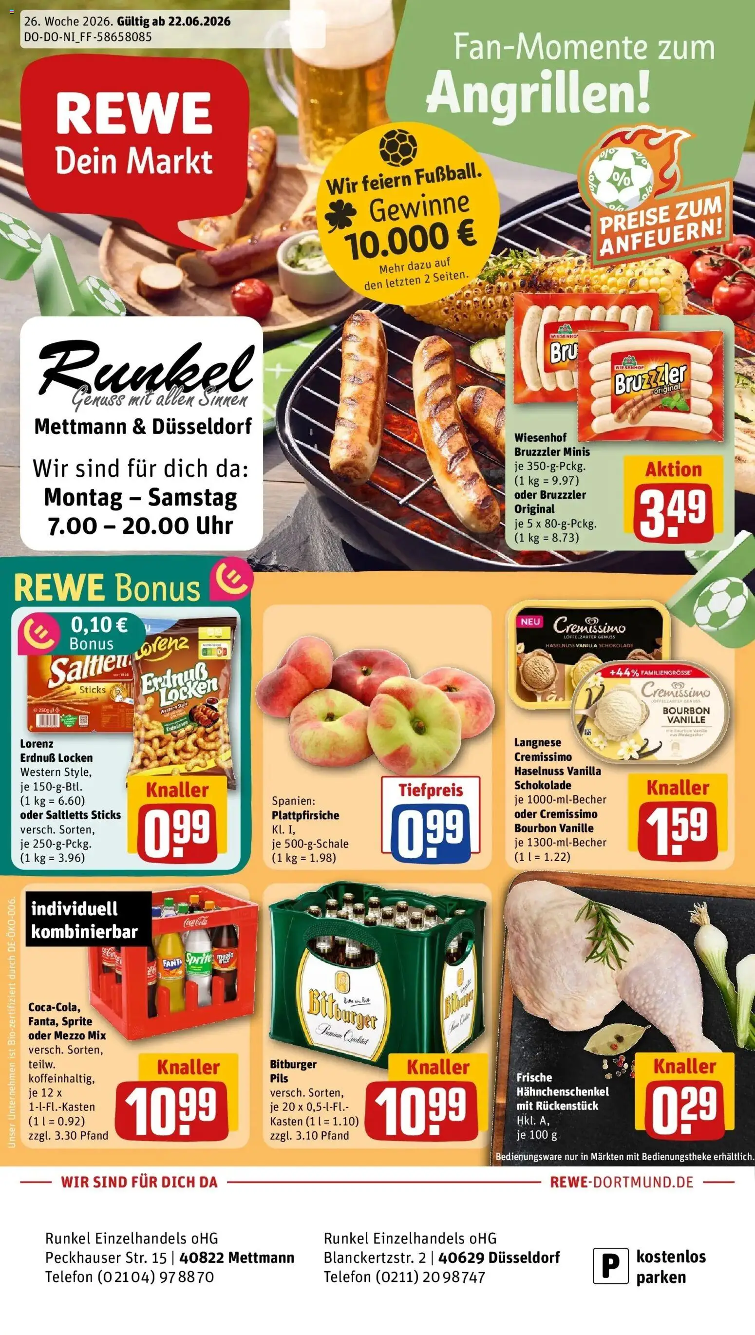 Vorschau von dem Prospekt des Geschäftes Rewe, gültig ab dem 22.06.2026