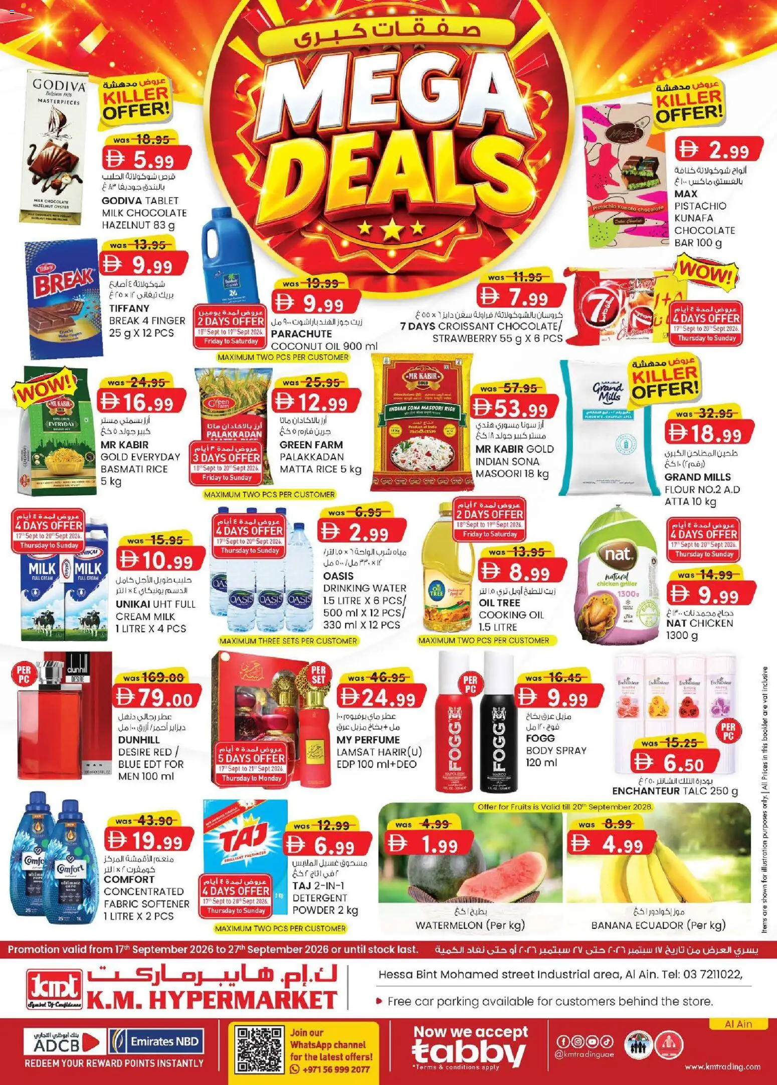 Preview of the catalogue KM Trading catalogue Mega deals of store KM Trading valid from 17 Sep, 2026