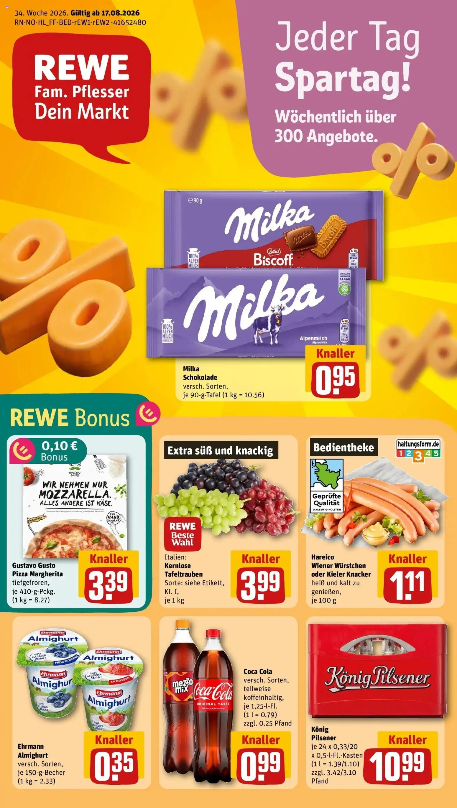 Vorschau von dem Prospekt des Geschäftes Rewe, gültig ab dem 17.08.2026