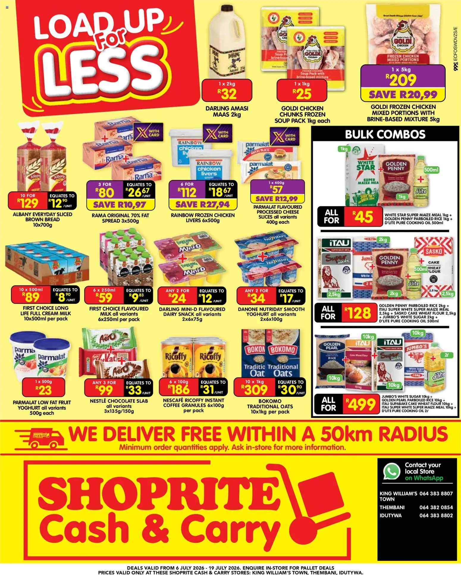 Preview of Shoprite flyer valid from 06/07/2026 - Coffee, Chocolate, Chicken, Milk, Cream, Flour, Soup, Spread