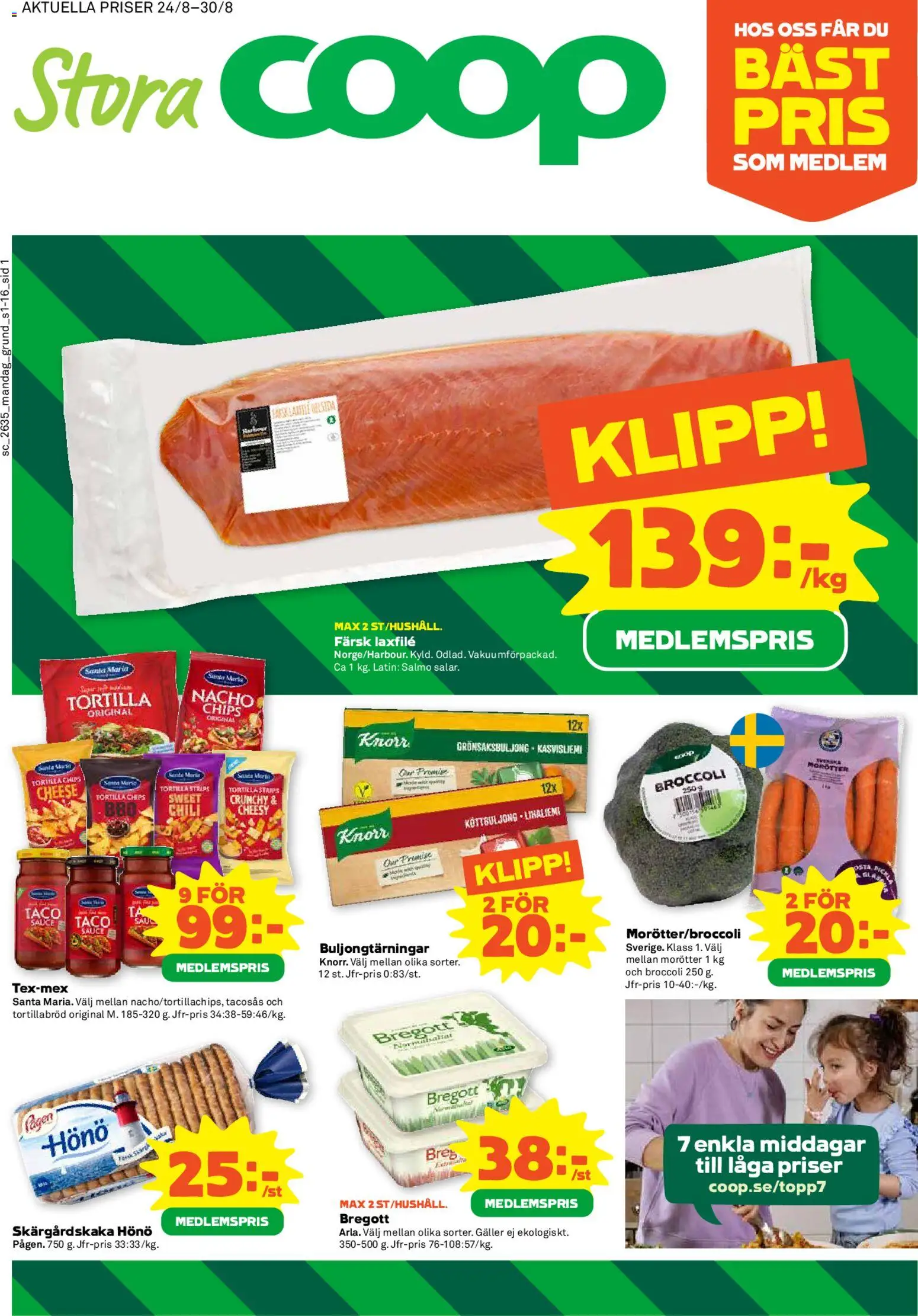 Förhandsgranska reklamblad Stora Coop erbjudanden från butik Stora Coop gäller från 24/08/2026