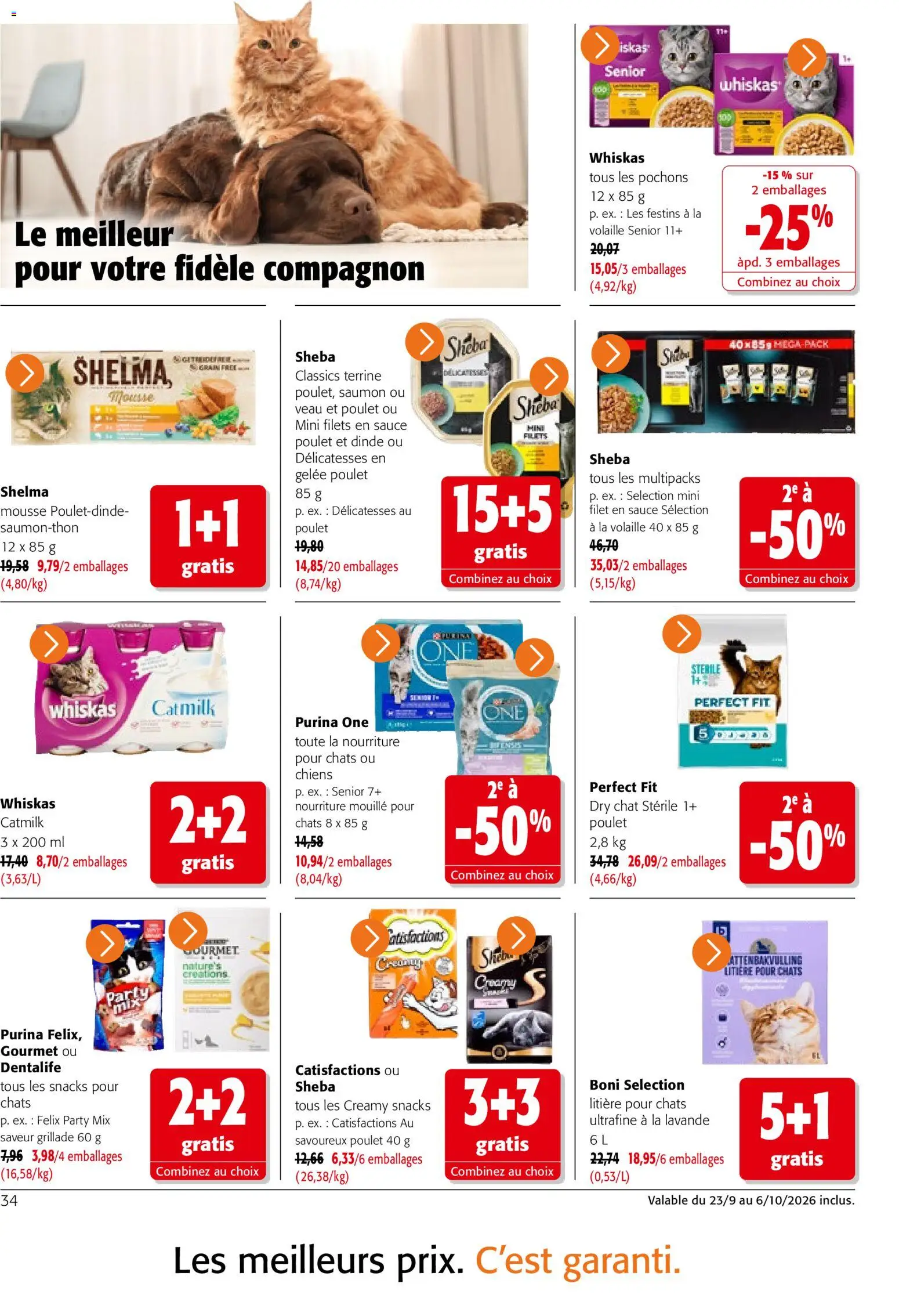 Prévisualisation de Colruyt catalogue du magasin Colruyt formulaire valide 23/09/2026 - Snacks, Poulet, Saumon, Mousse, Volaille, Litière, Pochons, Gelée