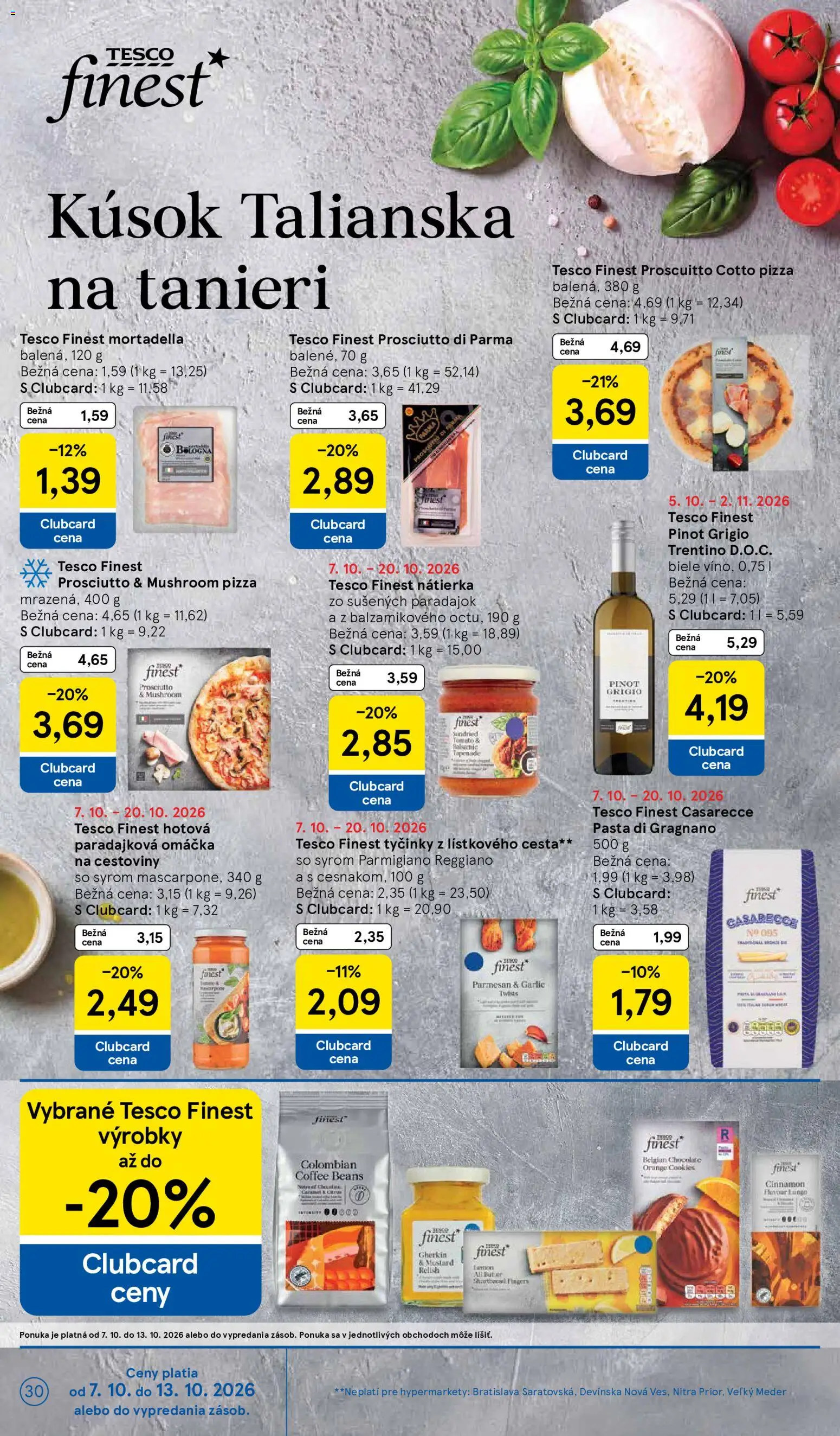 Náhľad Tesco letáku platného od 07.10.2026