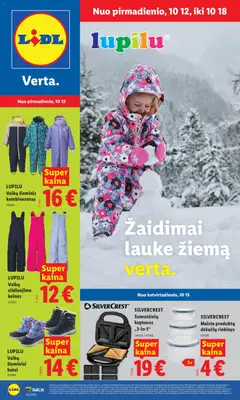 LIDL parduotuvės leidinio LIDL leidinys - Ne maisto prekių pasiūlymai galiojančio nuo 2026.10.12 peržiūra