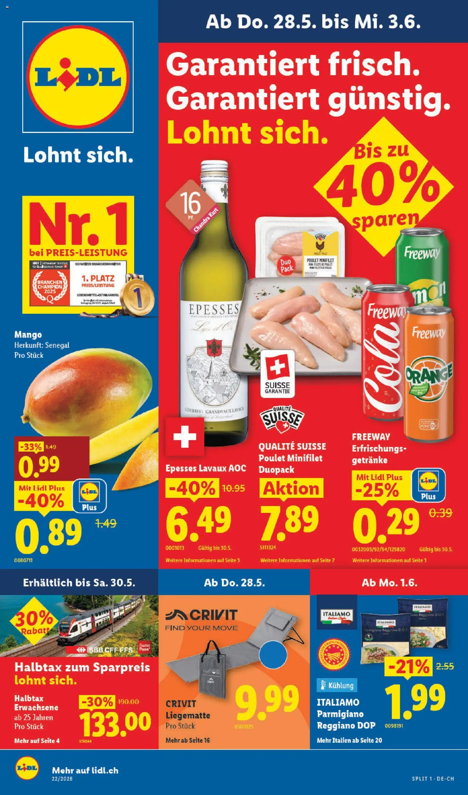 Vorschau des Merkblatts Lidl aktionen vom Shop Lidl gültig von 28.05.2026 bis 03.06.2026