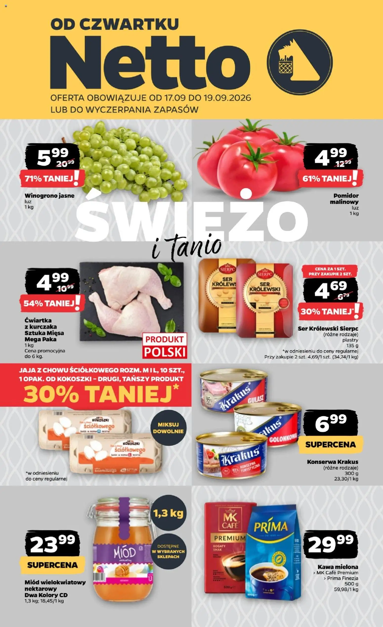 Pogląd gazetki "Netto gazetka od czwartku" ze sklepu Netto ważnej od 17.09.2026