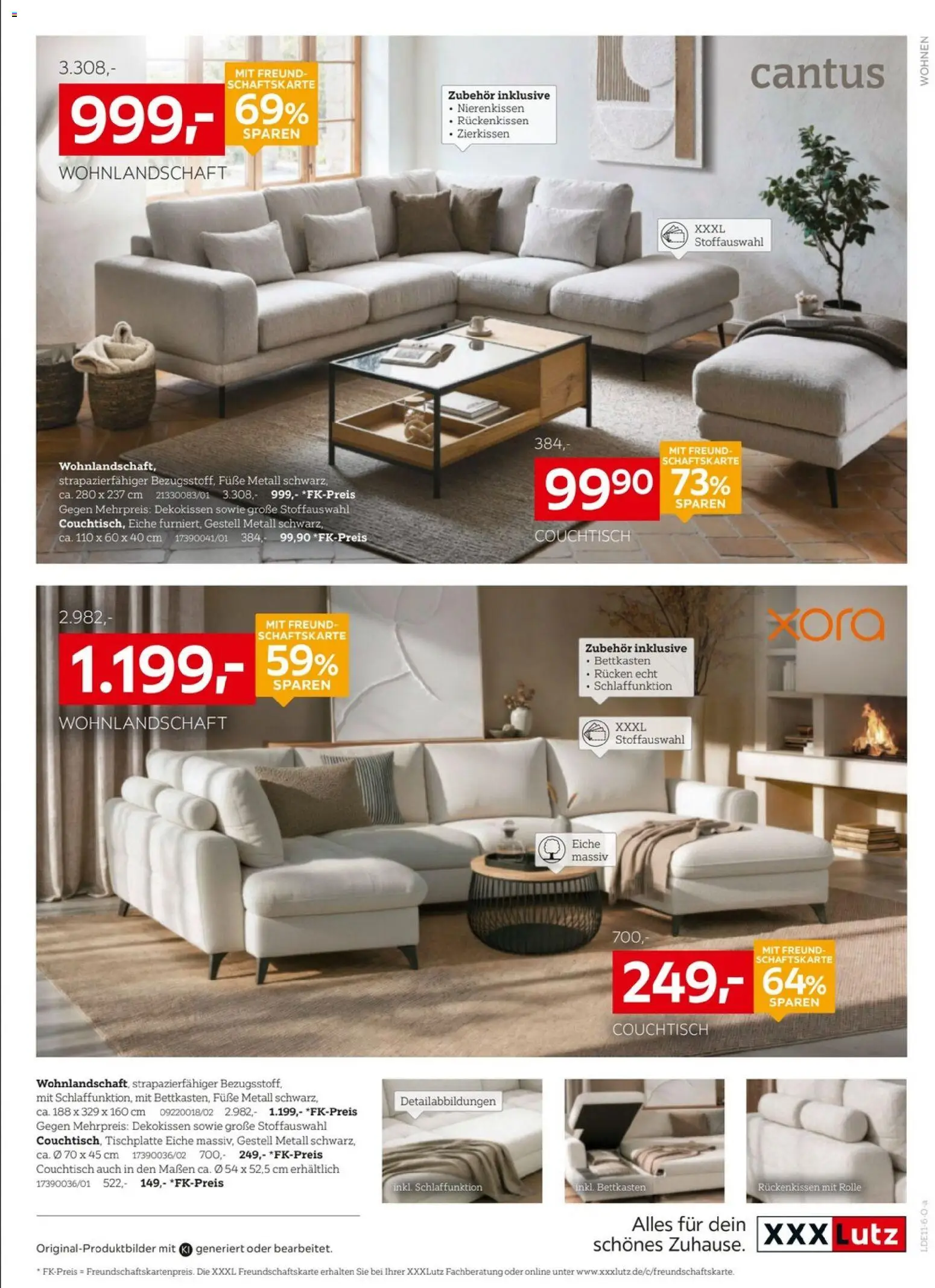 Vorschau von dem Prospekt des Geschäftes XXXLutz, gültig ab dem 24.10.2026 - Couchtisch, Wohnlandschaft